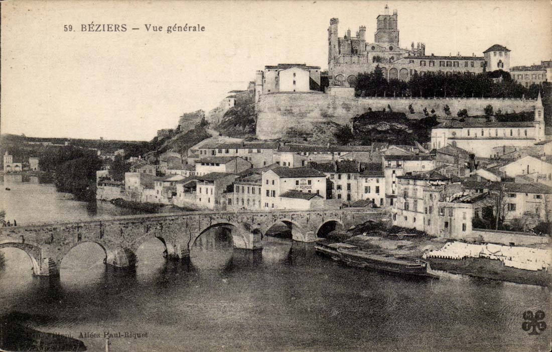 Béziers — Vue générale — Allées Paul-Riquet