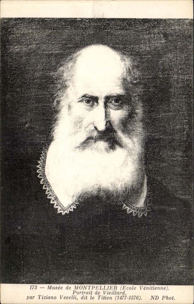 Portrait de Tiziano Vecellio dit Titien — Musée de Montpellier — ND Phot.