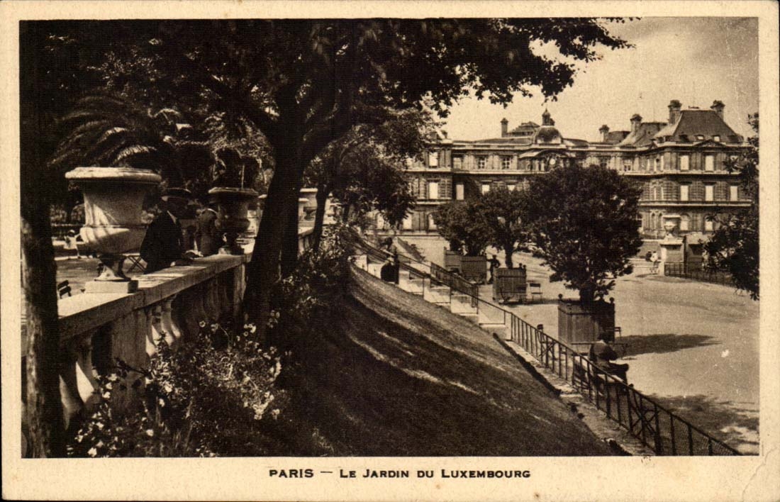 CPA Paris Le jardin du Luxembourg