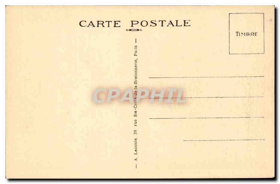 CPA Paris Notre Dame Chimeres — Verso