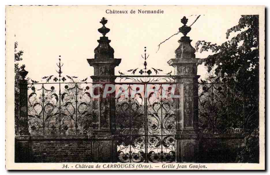 CPA Chateau de Carrouges GRille Jean Goujon 