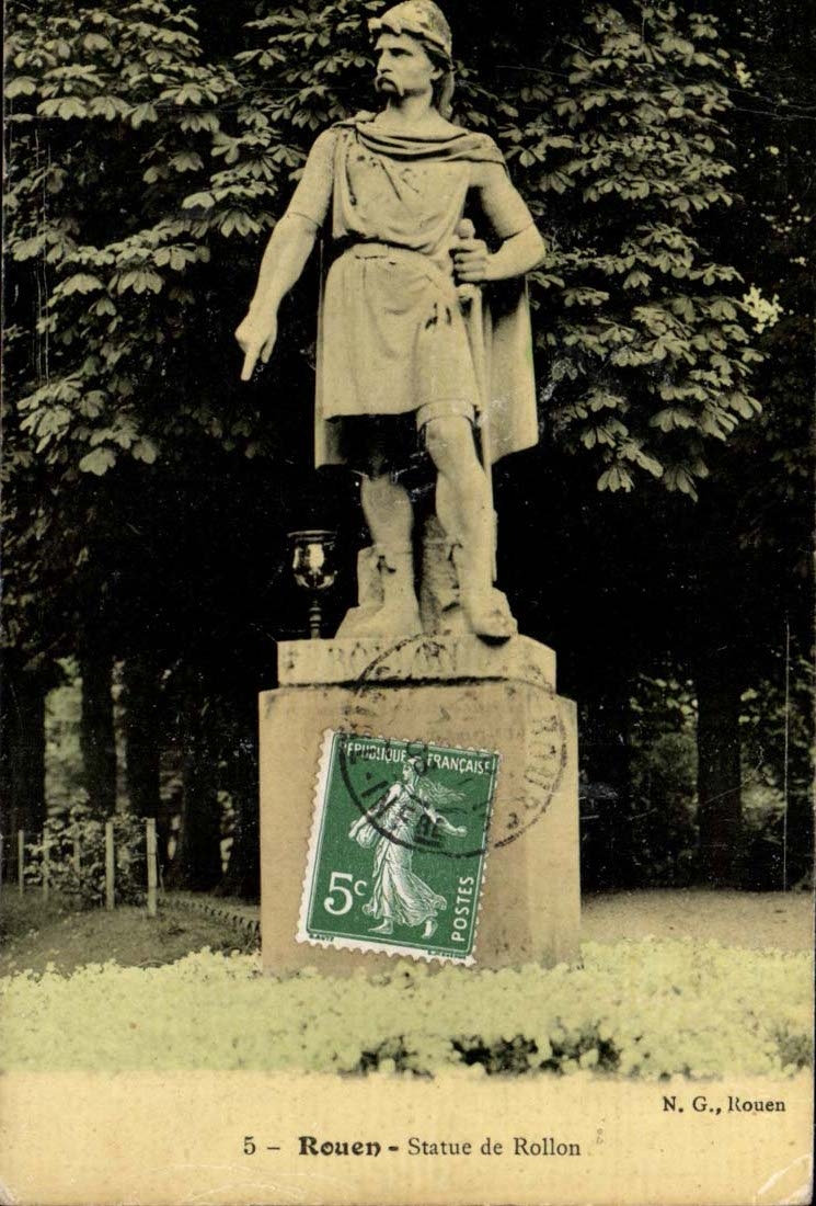 CPA Rouen Statue de Rollon