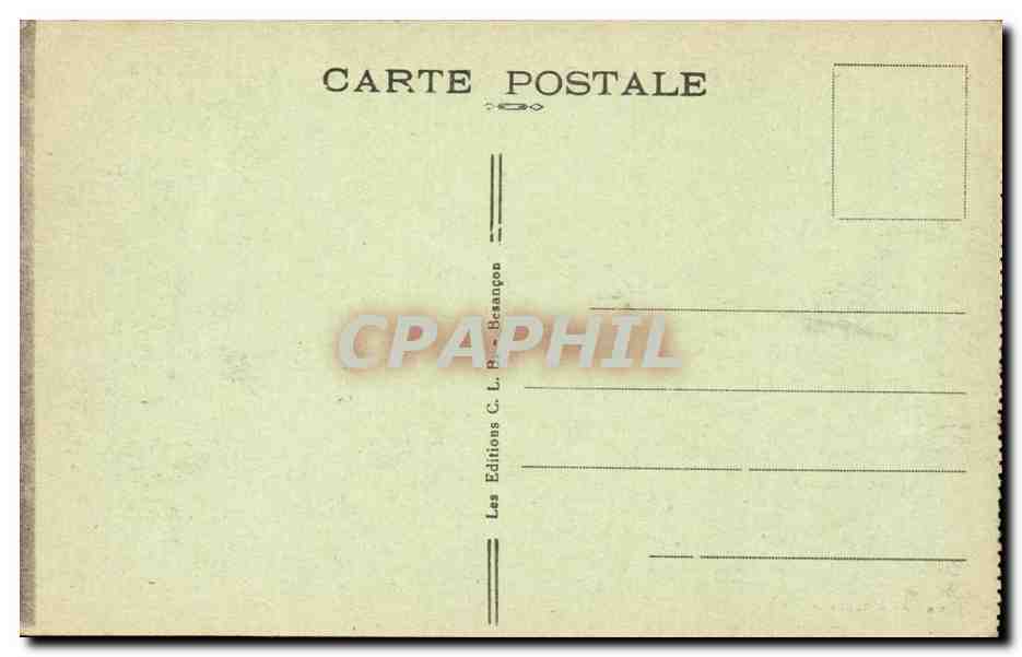Suisse - Col de la Faucile Vue du Lac de Geneve et des Alpes alt 1323 - CPA  — Verso