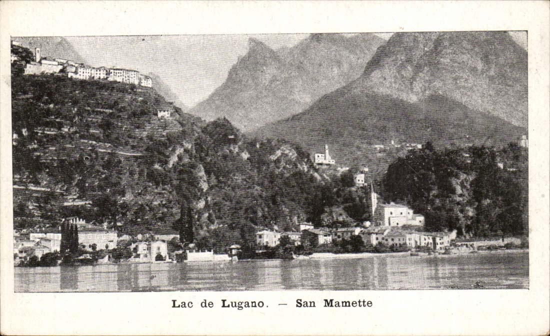 Suisse - Lac de Lugano - San Mamette - CPA 