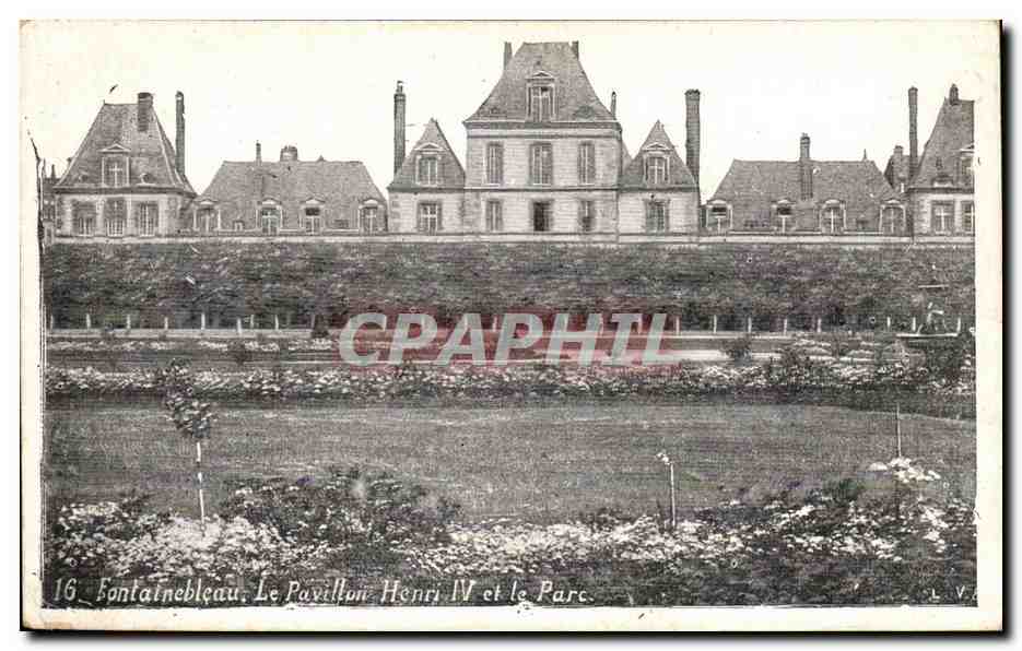 Fontainebleau - Het Pavillon Henri IV en het Park — L.V. uitgever, n° 16