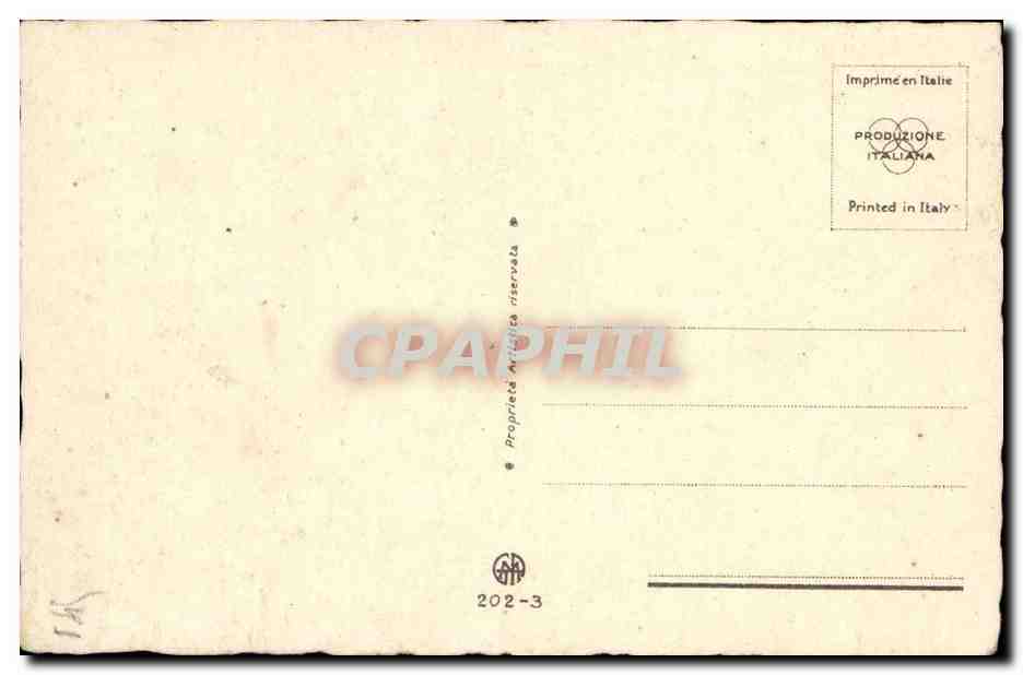 Italy - Italie - bateau - produzione italiana - CPA  — Rückseite