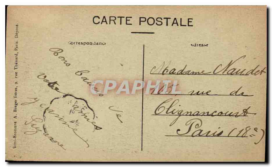 Buzanancais - L'Indre en ville Vue du Pont de la Tete Noire - CPA  — Rückseite