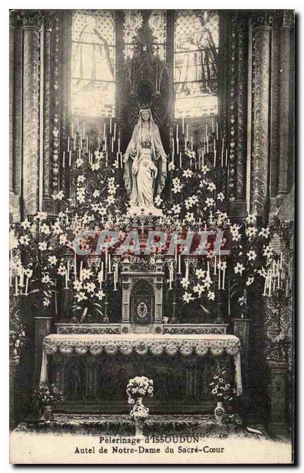 Pèlerinage d'Issoudun — Autel de Notre-Dame du Sacré-Cœur — éditeur non visible