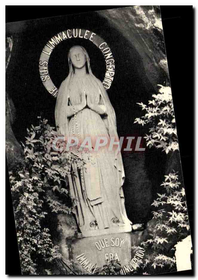 Lourdes - La Vierge - CPA 