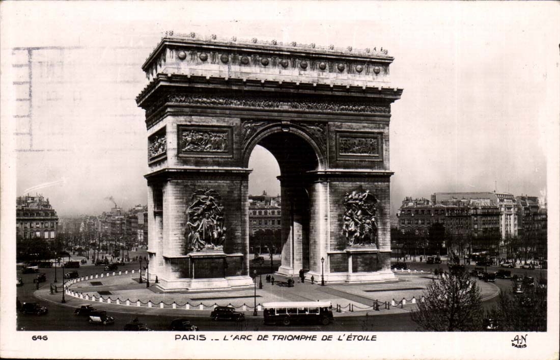 Paris 8 - L'Arc e Triomphe et l'etoile - CPA 