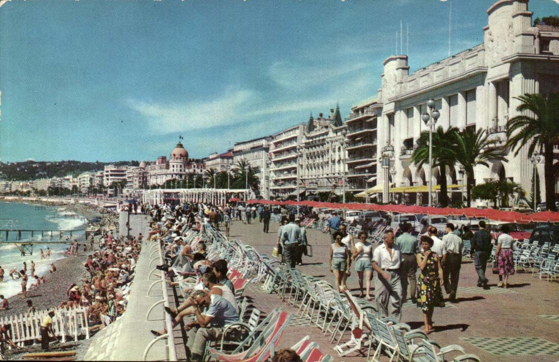 Nice - La Promenade des anglais Palais de la Mediterranee - CPA 