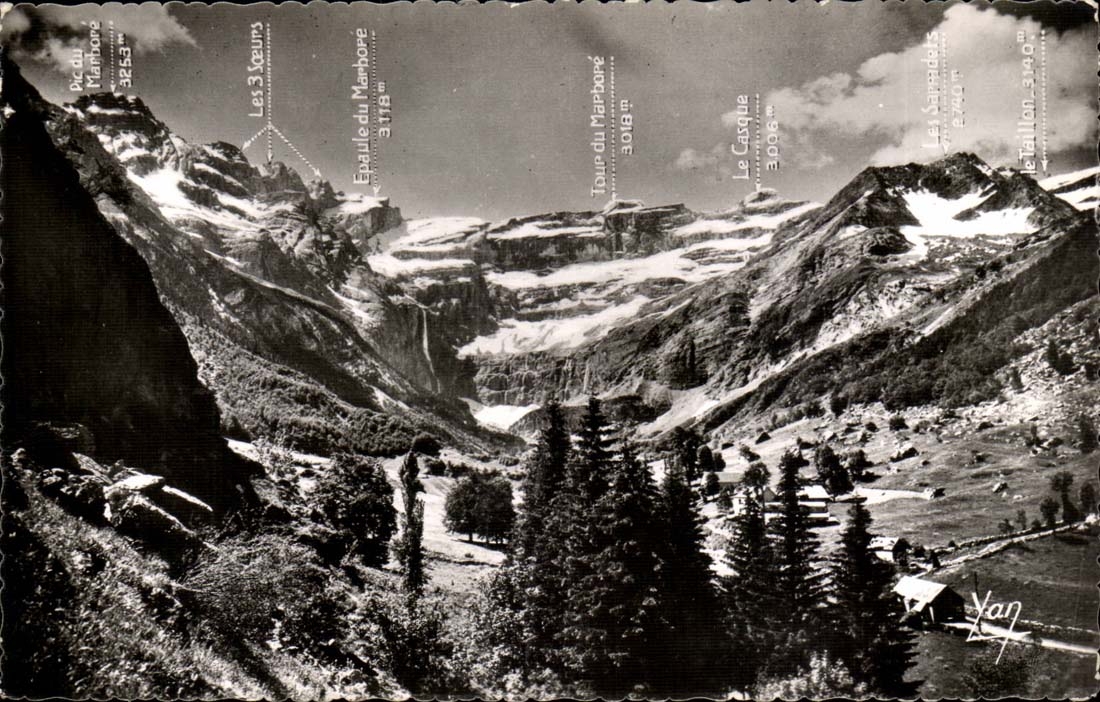 Gavarnie - Les Sommets dominant le Cirque CPA 