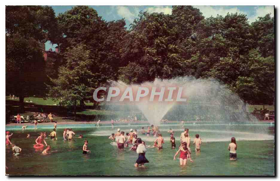 Etas Unis - United States - Boston MAsS Frog Pond dates back to the revolutionary days CPA 