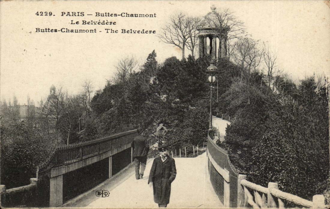 Paris 19 - Buttes Chaumont Le Belvedere - - CPA 