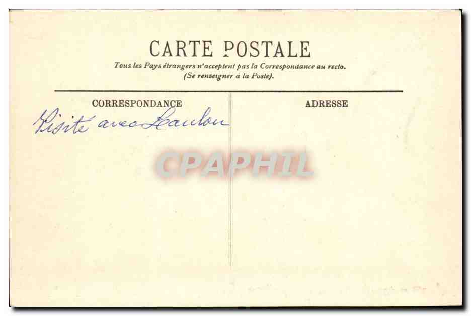 Langeais - Facade Interieure - CPA  — Rückseite