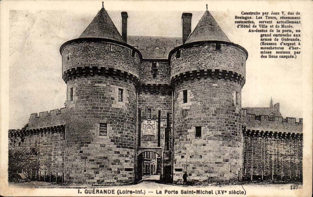 Guerande CPA La porte Saint Michel