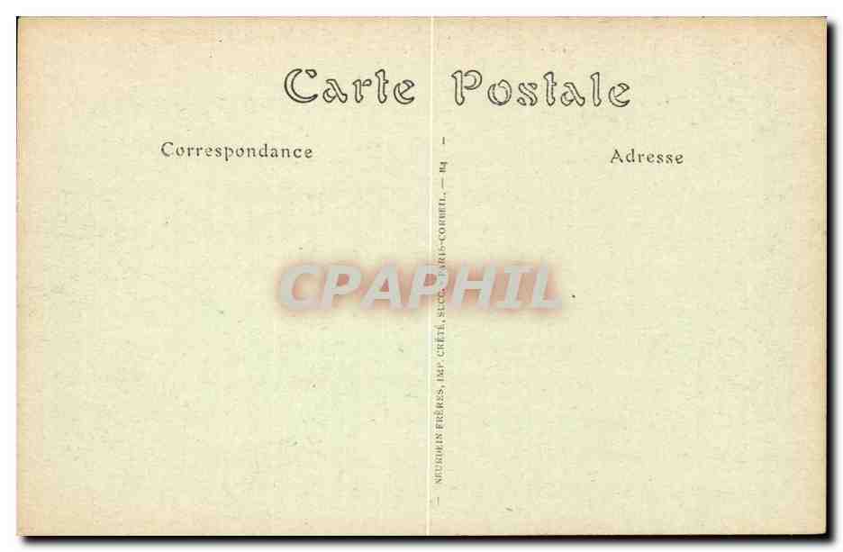 Chateau de Chantilly CPA Le chapelle et la capitanerie  — Verso