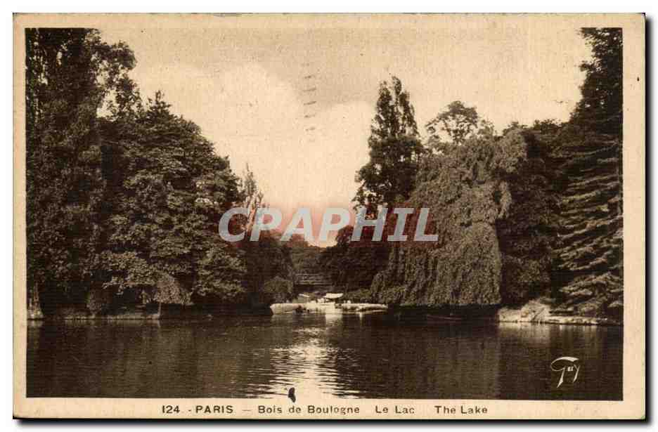 Paris CPA Bois de Boulogne le lac 