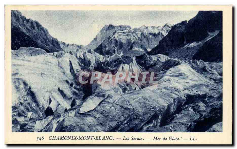 Chamonix Mont Blanc CPA Les Seracs Mer de glace