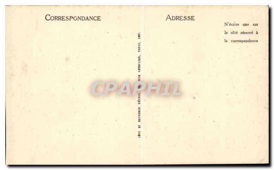 Chamonix Mont Blanc CPA — Verso
