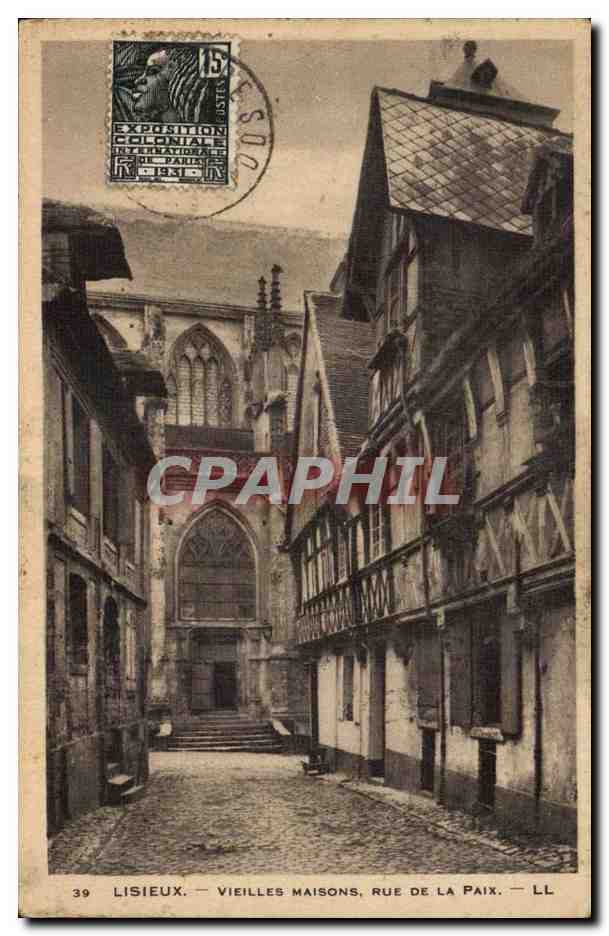 Lisieux CPA Vieilles maisons Rue de la paix
