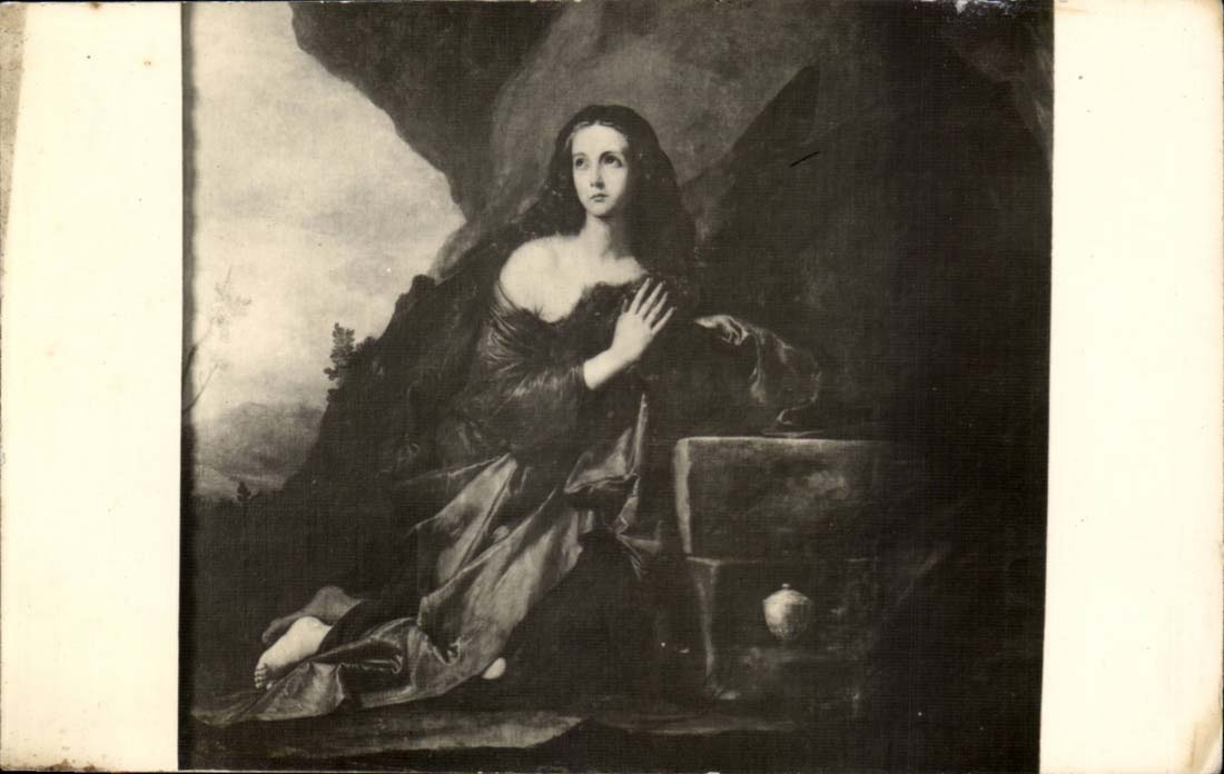 CPA Peinture Femme