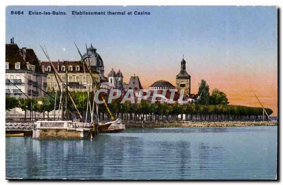 Evian les Bains CPA Etablissement thermal et le casino