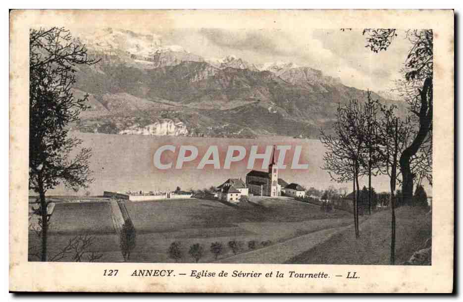 Annecy — Église de Sévrier et la Tournette — LL. — N° 127