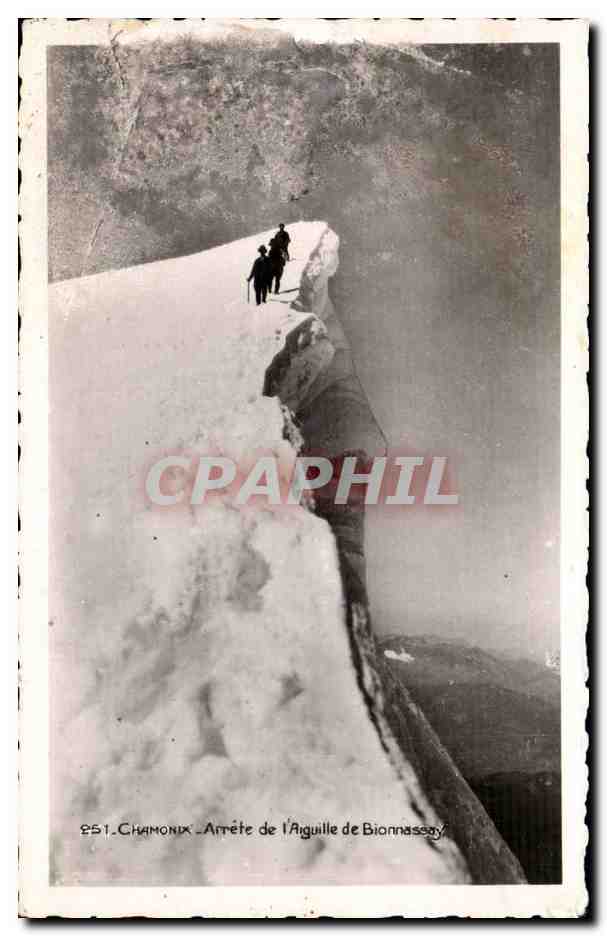 chamonix CPA Arret de l'aiguille de Bionnassay
