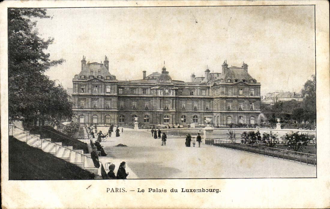Paris CPA Le palais du Luxembourg