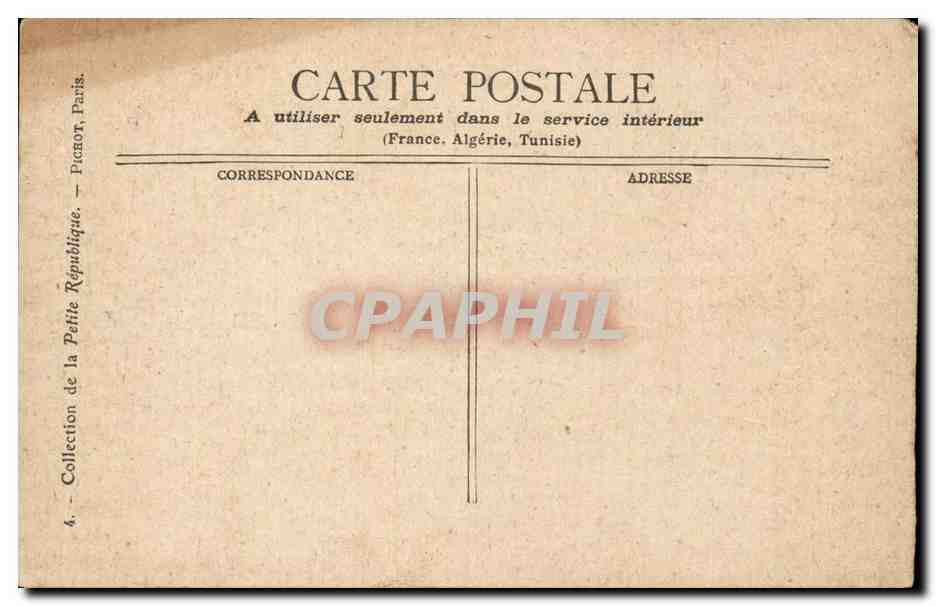 Paris CPA Le palais du Luxembourg — Rückseite