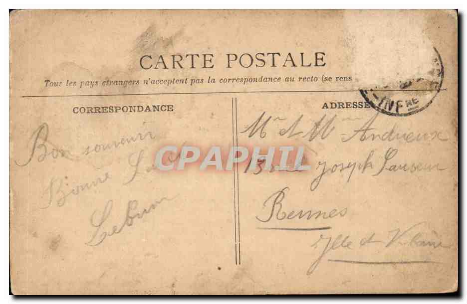 Le Havre CPA Le grand quai — Rückseite