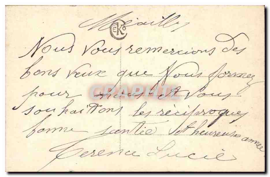 CPA Fantaisie Bonne fete — Back