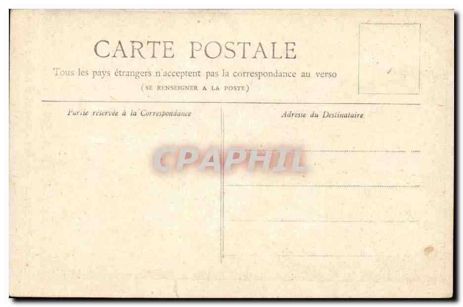 Paris CPA Horloge du palais de Justice — Rückseite