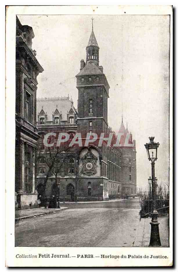 Paris CPA Horloge du palais de Justice