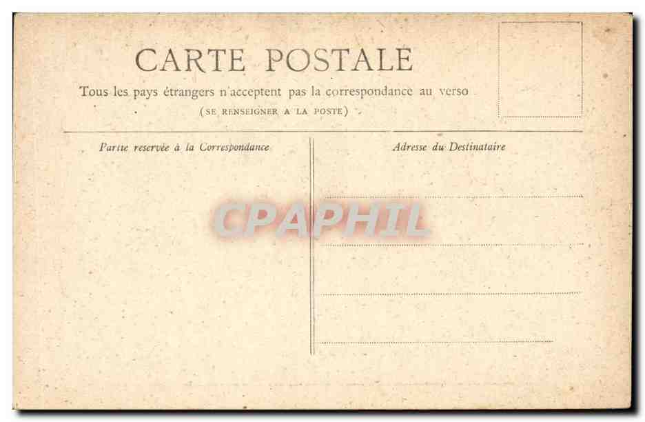 Paris CPA Horloge du palais de Justice — Verso
