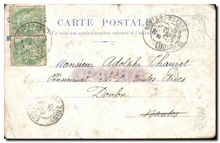 Paris CPA Pont Alexandre III illustration — Verso