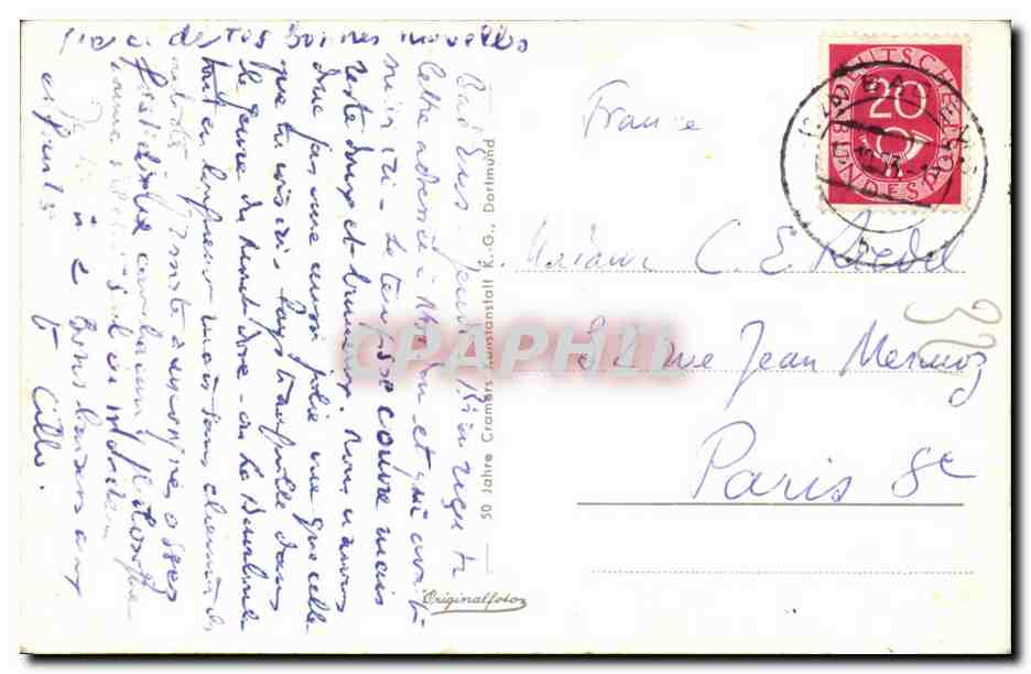 Allemagne CPA Bad Ems Lahnaufarts — Rückseite