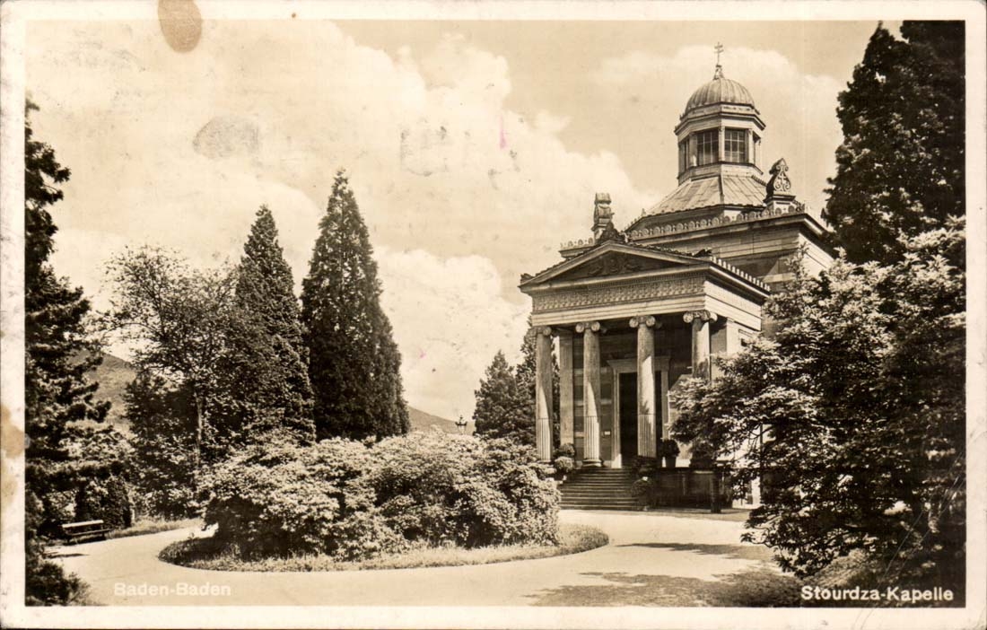 Allemagne CPA Baden Baden Stourdza Chapelle