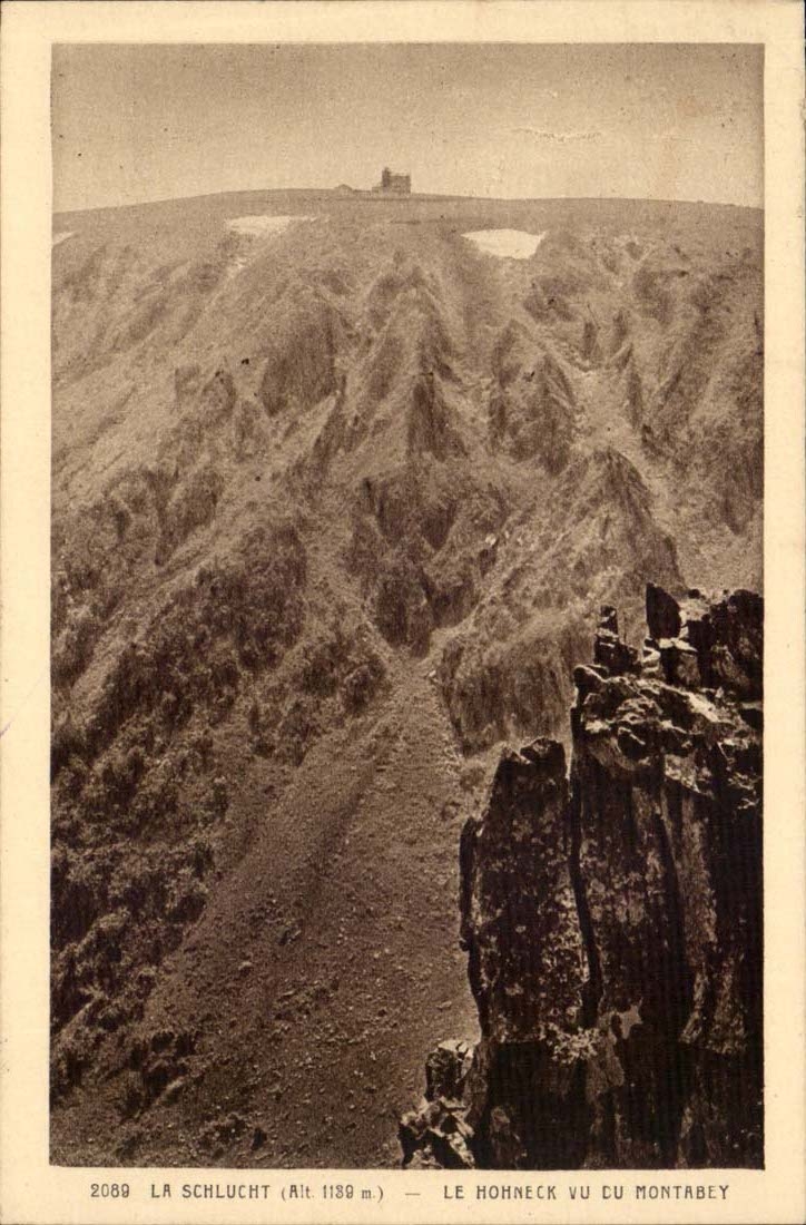 La Schlucht (Alt 1180 m) — Le Hohneck vu du Montabey — Édition Kaisgen-Freuenreich