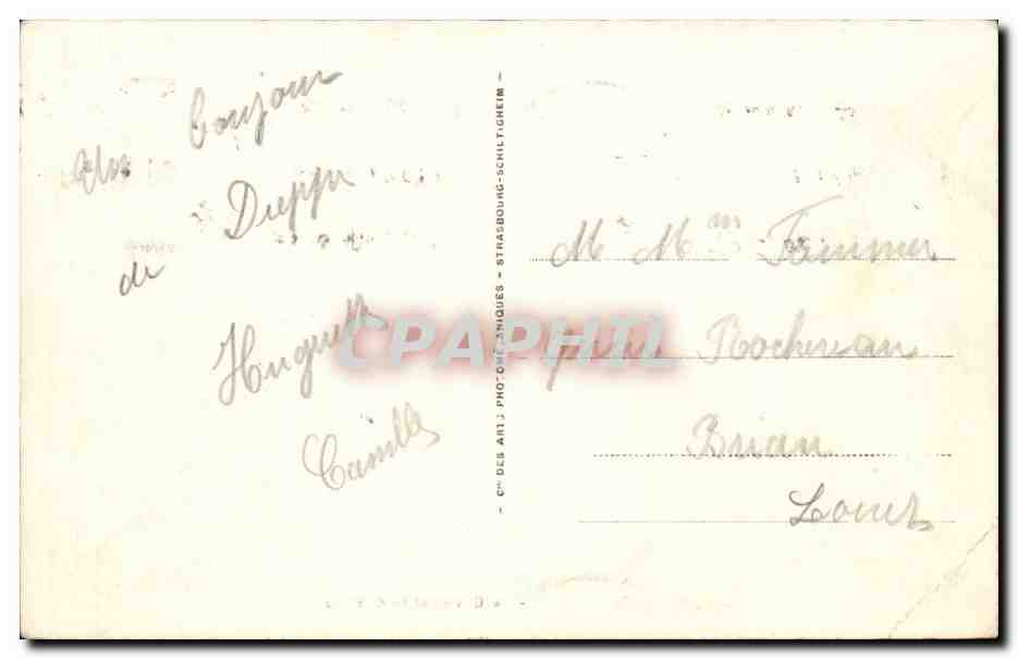 Dieppe CPA Le casino et le chateau — Rückseite