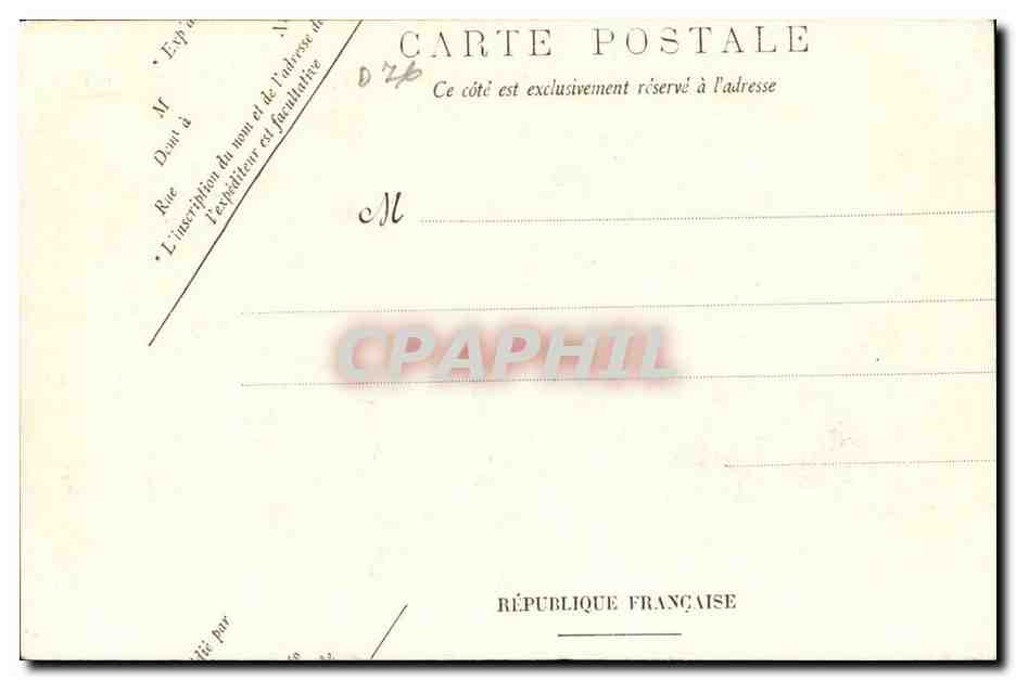 Le Havre CPA Le jardin Saint Roch — Rückseite
