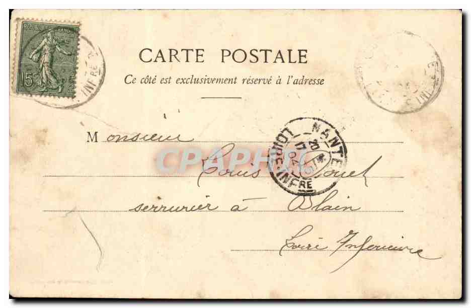 CPA Fantaisie Confidence sur la Amrguerite — Rückseite