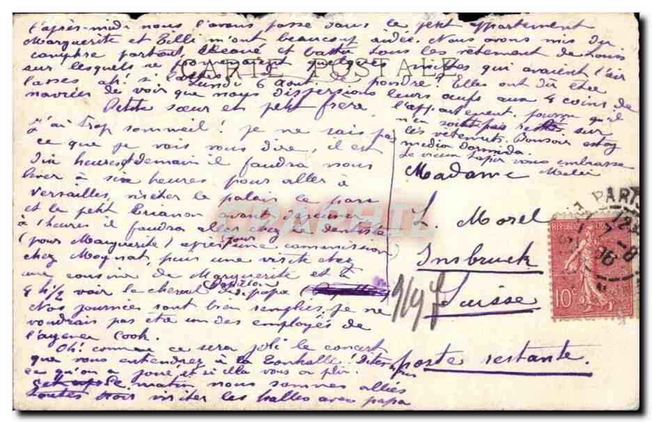 Musée du Luxembourg — Souvenir — Chaplin — LL. — n° 56 — Reverso