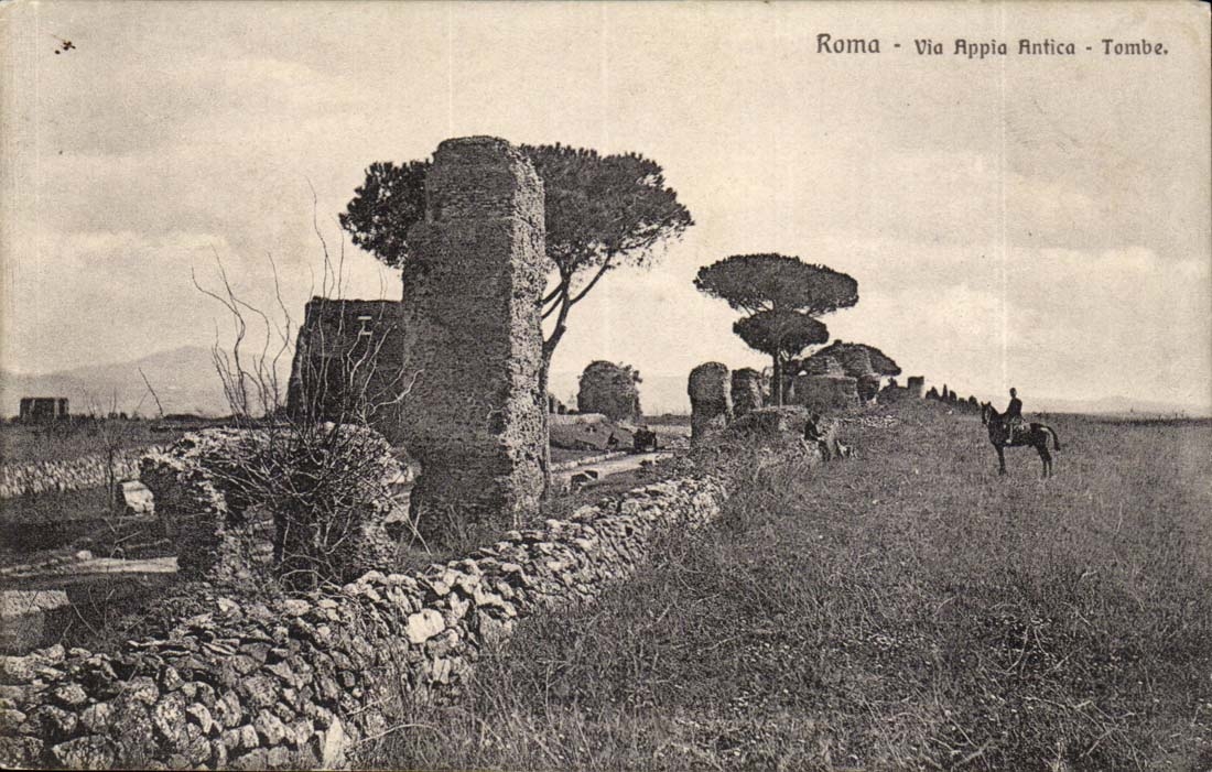 Italie ITalia Roma Via Appia Antica Tombe