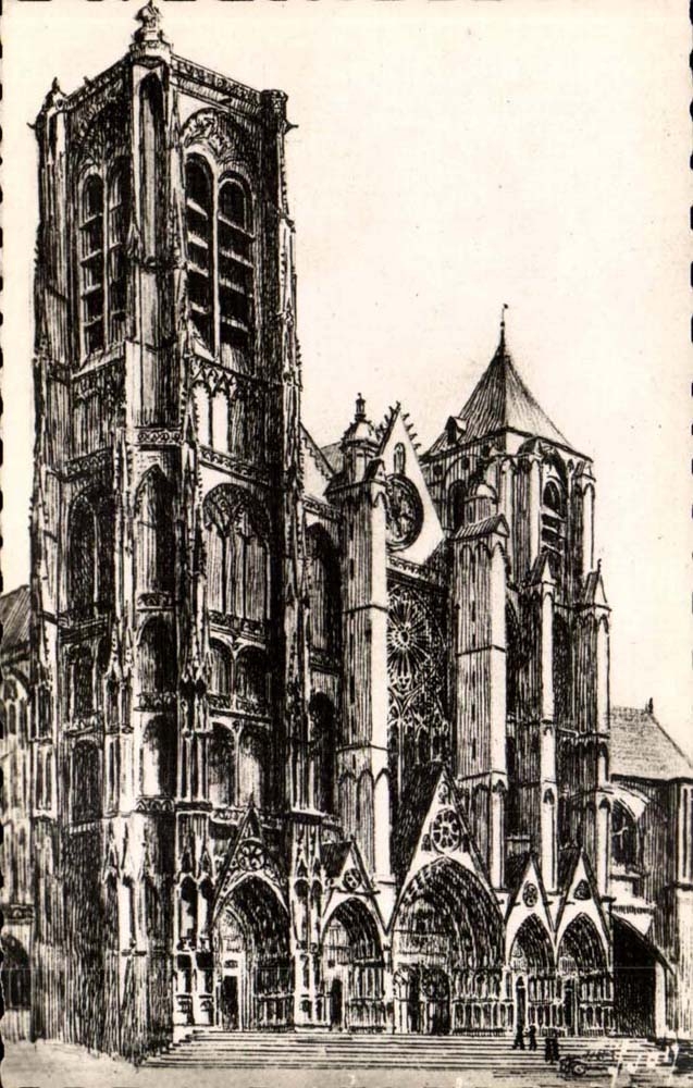 Bourges CPA La cathedrale