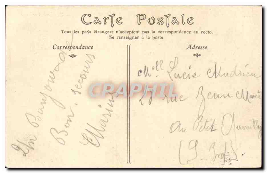 Bon Secours CPA l'eglise Notre DAme — Rückseite