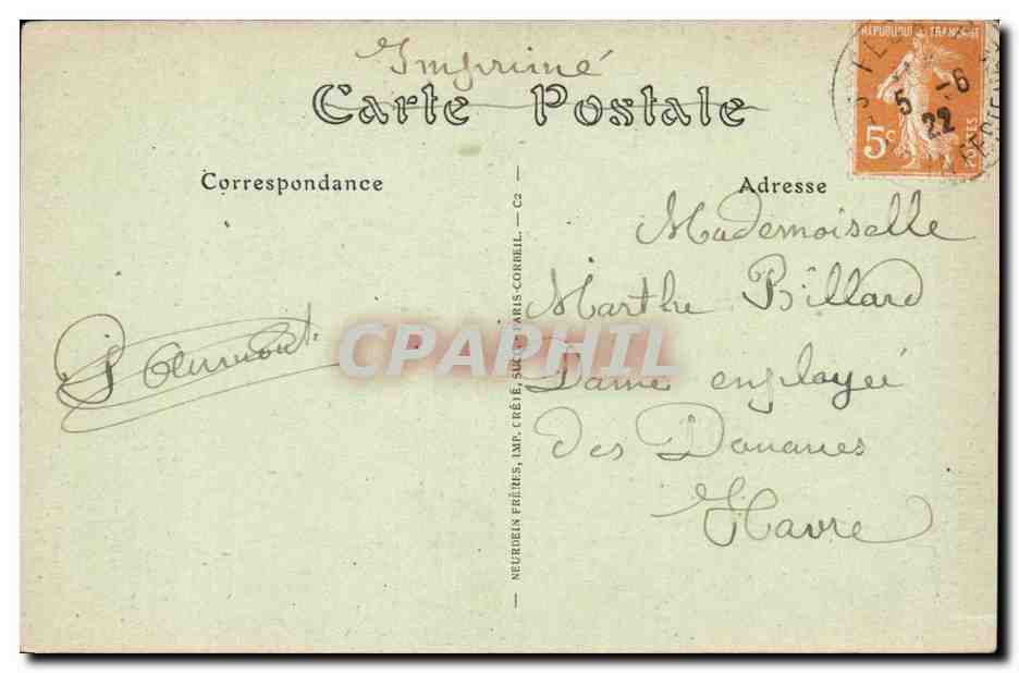 FEcamp CPA Eglise de la Sainte Trinite reliquaire du precieux sang  — Rückseite