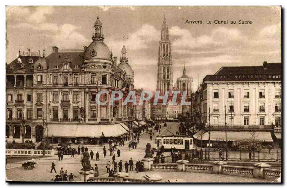 belgique Anvers CPA le canal au sucre