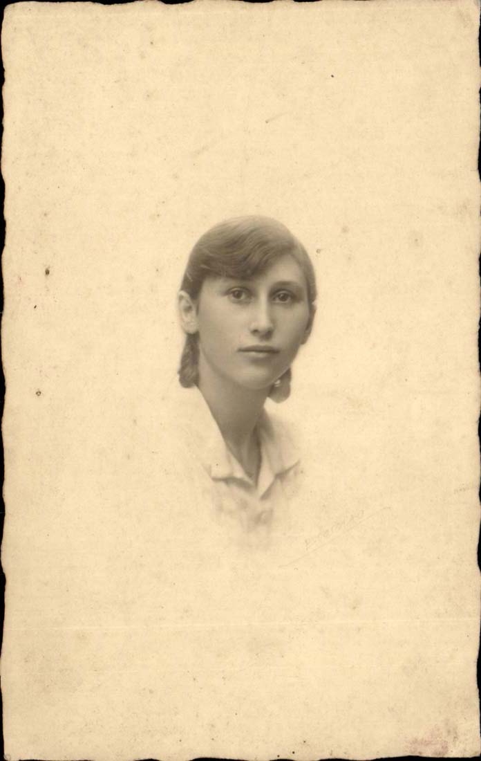 Carte photo Jeune fille enfant
